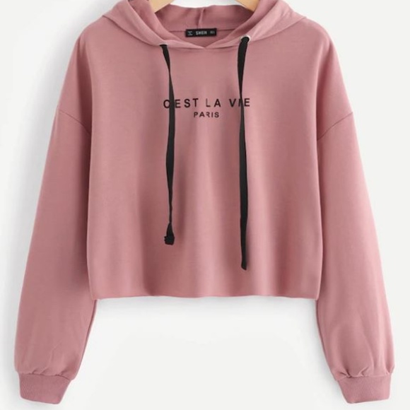 Tops - C'est la vie hoodie 🌸